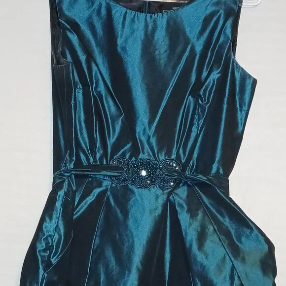 sachin and babi light blue dress Flared Sleeve Solid Color Mopping Evening Dress main image 0